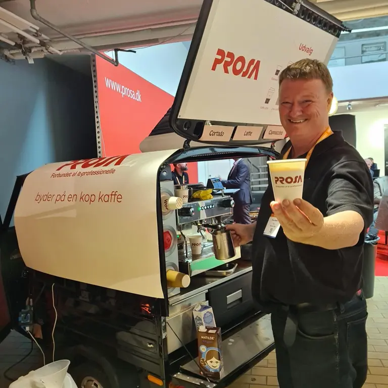 Gratis kaffe i PROSA-loungen