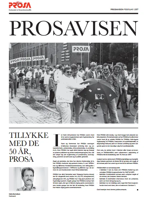 PROSAVISEN  - PROSAs historie