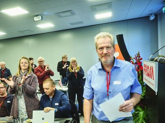 Formand Niels Bertelsen til PROSA's delegeretforsamling 2022.